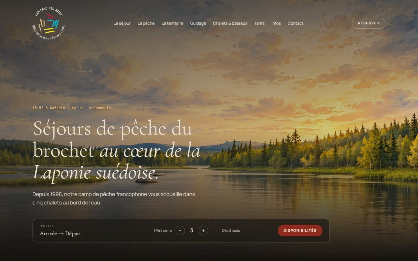 Lappland Pro Natur, live website preview