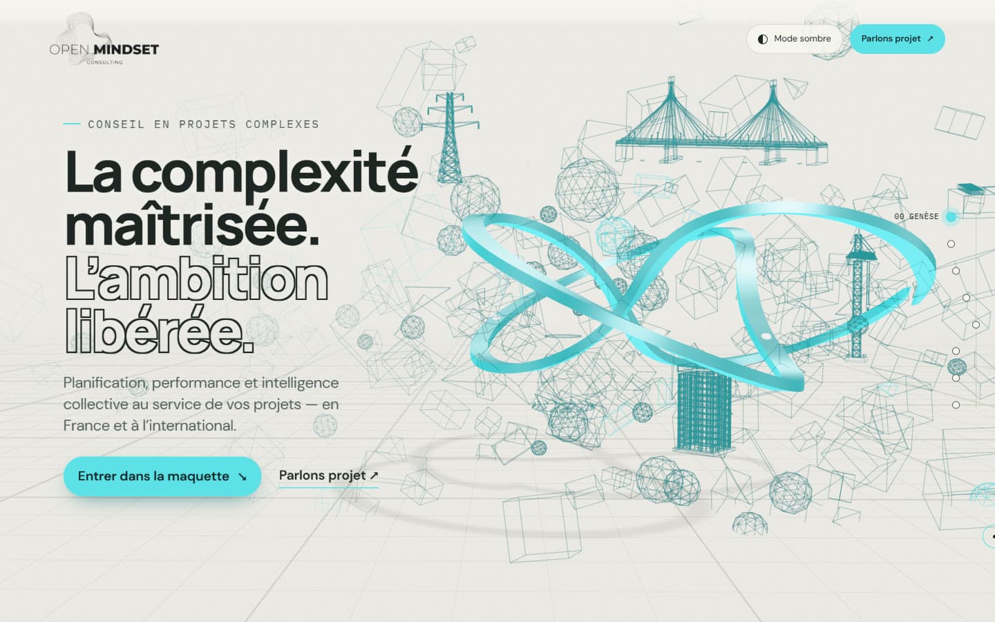 Open Mindset Consulting, visite du site en ligne